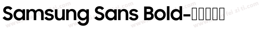 Samsung Sans Bold字体转换